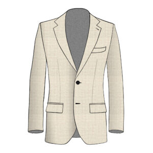 Vicenza Jacket - Marzotto - Wool - Beige