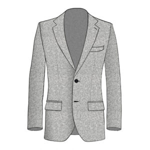 Gubbio Jacket - Vitale Barberis Canonico - Wool - Light-Grey