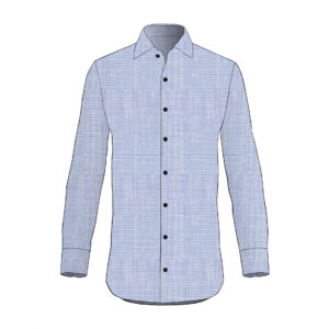 Camicia Caravaggio - Albini - Cotone - Azzurro