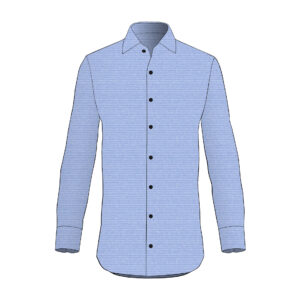 Camicia Volta - Thomas Mason - Cotone - Azzurro