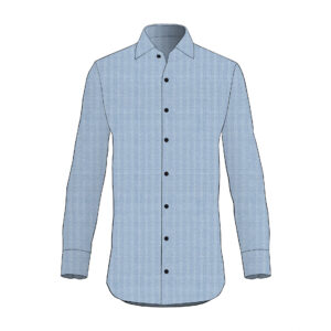 Mantegna Shirt - Canclini - Cotton - Azure