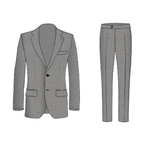 Milano Suit - Drago - Wool - Light-Grey