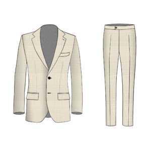 Vicenza Suit - Marzotto - Wool - Beige