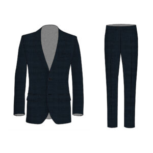 Cagliari Suit - Pontoglio - Cotton - Dark-Blue