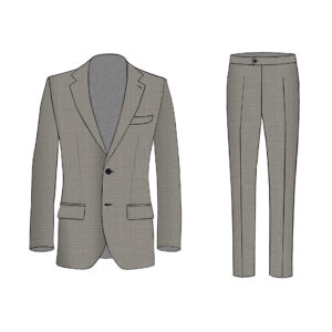 Cuneo Suit - Reda Flexo - Wool - Light-Grey