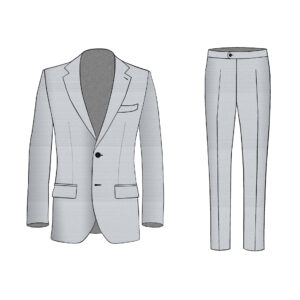 Genova Suit - Lanificio Zignone - Wool - Light-Grey