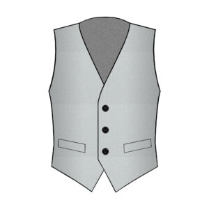 Gilet Siena - Lanificio Zignone - Lana - Grigio Chiaro