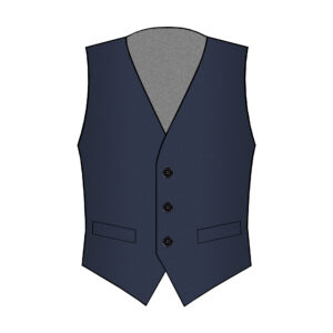 Ravenna Vest - Lanificio Zignone - Wool - Dark-Blue