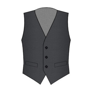 Modena Vest - Lanificio Zignone - Wool - Dark-Grey