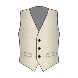 Vicenza Vest - Marzotto - Wool - Beige