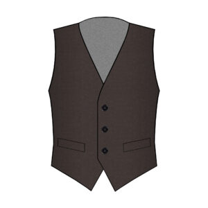 Trieste Vest - Marzotto - Wool - Brown