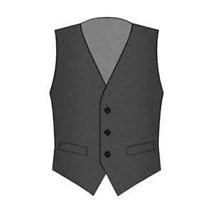 Gallipoli Vest - Reda - Wool - Dark-Grey