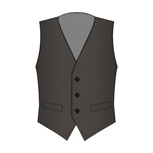 Capri Vest - Reda - Wool - Brown