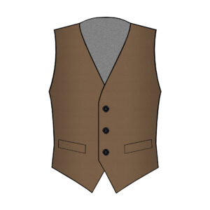 Positano Vest - Reda - Wool - Brown