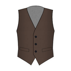 Caserta Vest - Reda - Wool - Brown