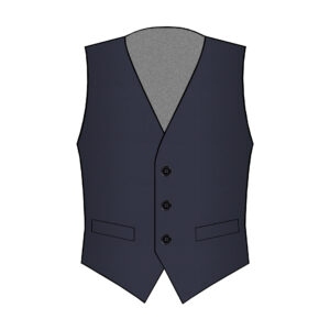 Ivrea Vest - Reda - Wool - Dark-Blue