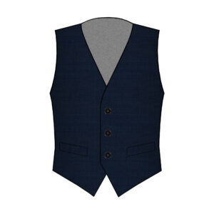 Todi Vest - Vitale Barberis Canonico - Wool - Dark-Blue