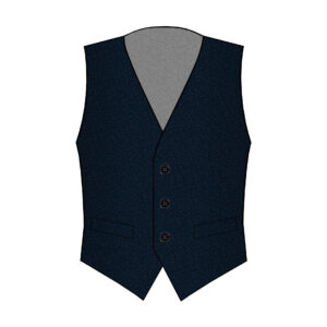 Gilet Rimini - Vitale Barberis Canonico - Lana - Blu Scuro