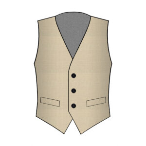 Gilet Palermo - Lanificio Zignone - Lana - Beige